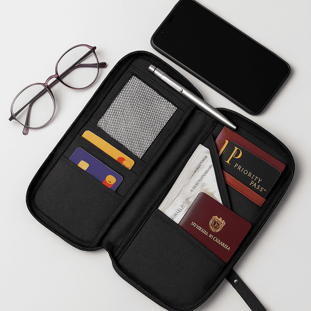 Porta pasaporte o porta documentos