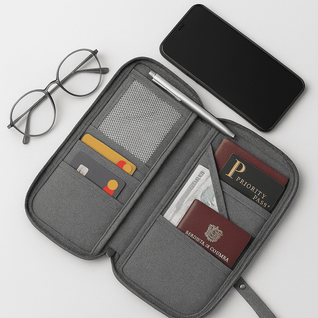 Porta pasaporte o porta documentos