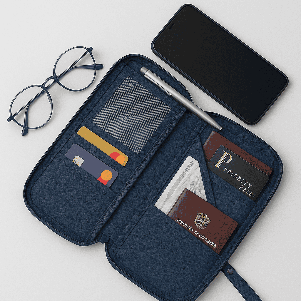 Porta pasaporte o porta documentos