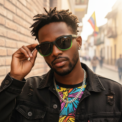 Dark black gafas akea