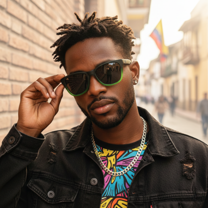 Dark black gafas akea